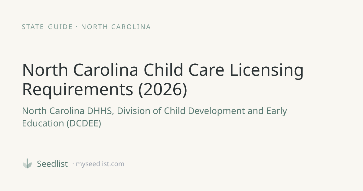 North Carolina Childcare Licensing, Enrollment & Waitlist Guide (2026 ...